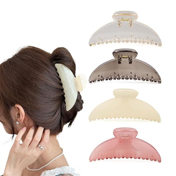 Large Acrylic Hair Claw Clips for Thick Long Hair Stylish Secure Hold main image 7